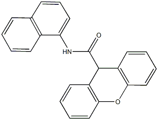 N-(1-naphthyl)-9H-xanthene-9-carboxamide Struktur