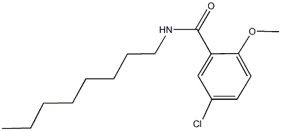 5-chloro-2-methoxy-N-octylbenzamide Struktur