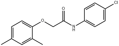 N-(4-chlorophenyl)-2-(2,4-dimethylphenoxy)acetamide Struktur