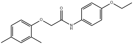 2-(2,4-dimethylphenoxy)-N-(4-ethoxyphenyl)acetamide Struktur