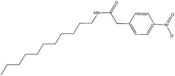 2-{4-nitrophenyl}-N-undecylacetamide Struktur