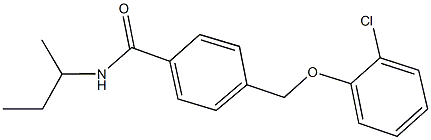 N-(sec-butyl)-4-[(2-chlorophenoxy)methyl]benzamide Struktur