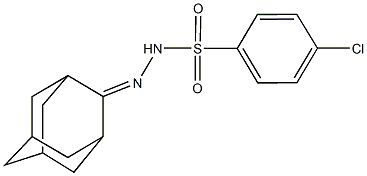 4-chloro-N'-tricyclo[3.3.1.1~3,7~]dec-2-ylidenebenzenesulfonohydrazide Struktur