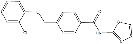 4-[(2-chlorophenoxy)methyl]-N-(1,3-thiazol-2-yl)benzamide Struktur