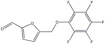 5-[(2,3,4,5,6-pentafluorophenoxy)methyl]-2-furaldehyde Struktur