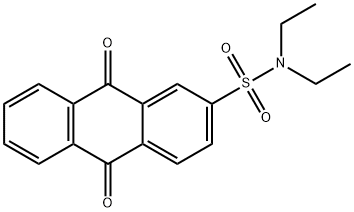 N,N-diethyl-9,10-dioxo-9,10-dihydroanthracene-2-sulfonamide Struktur