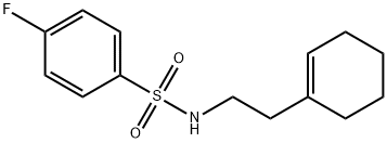 N-[2-(1-cyclohexen-1-yl)ethyl]-4-fluorobenzenesulfonamide Struktur