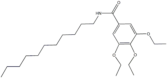 3,4,5-triethoxy-N-undecylbenzamide Struktur