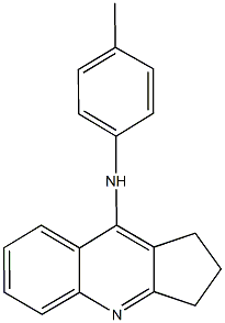 N-(4-methylphenyl)-2,3-dihydro-1H-cyclopenta[b]quinolin-9-amine Struktur