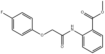 methyl 2-{[(4-fluorophenoxy)acetyl]amino}benzoate Struktur