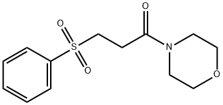 3-(4-morpholinyl)-3-oxopropyl phenyl sulfone Struktur