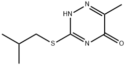 3-(isobutylsulfanyl)-6-methyl-1,2,4-triazin-5-ol Struktur