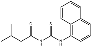 N-(3-methylbutanoyl)-N'-(1-naphthyl)thiourea Struktur