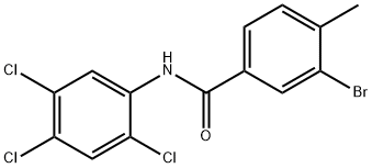 3-bromo-4-methyl-N-(2,4,5-trichlorophenyl)benzamide Struktur