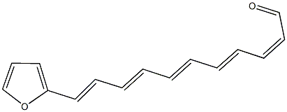 11-(2-furyl)undeca-2,4,6,8,10-pentaenal Struktur