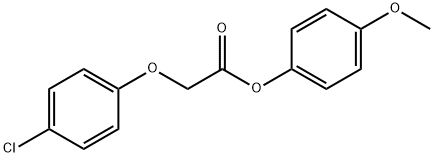 4-methoxyphenyl (4-chlorophenoxy)acetate Struktur