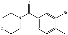 4-(3-bromo-4-methylbenzoyl)morpholine Struktur