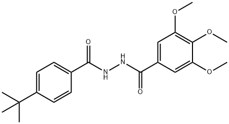 N'-(4-tert-butylbenzoyl)-3,4,5-trimethoxybenzohydrazide Struktur