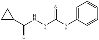 2-(cyclopropylcarbonyl)-N-phenylhydrazinecarbothioamide Struktur