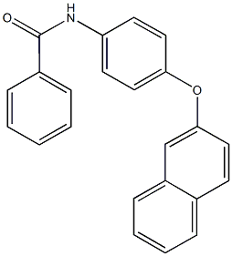 N-[4-(2-naphthyloxy)phenyl]benzamide Struktur