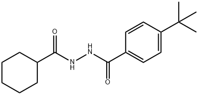 4-tert-butyl-N'-(cyclohexylcarbonyl)benzohydrazide Struktur