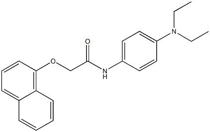 N-[4-(diethylamino)phenyl]-2-(1-naphthyloxy)acetamide Struktur