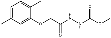 methyl 2-[(2,5-dimethylphenoxy)acetyl]hydrazinecarboxylate Struktur