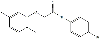 N-(4-bromophenyl)-2-(2,5-dimethylphenoxy)acetamide Struktur