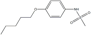 N-[4-(pentyloxy)phenyl]methanesulfonamide Struktur