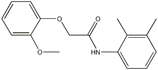 N-(2,3-dimethylphenyl)-2-(2-methoxyphenoxy)acetamide Struktur