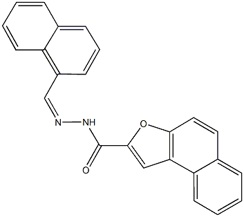 N'-(1-naphthylmethylene)naphtho[2,1-b]furan-2-carbohydrazide Struktur