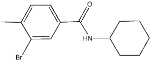 3-bromo-N-cyclohexyl-4-methylbenzamide Struktur