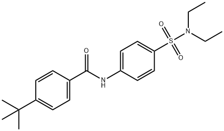 4-tert-butyl-N-{4-[(diethylamino)sulfonyl]phenyl}benzamide Struktur