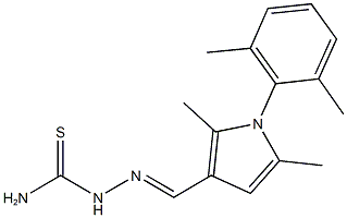 1-(2,6-dimethylphenyl)-2,5-dimethyl-1H-pyrrole-3-carbaldehyde thiosemicarbazone Struktur