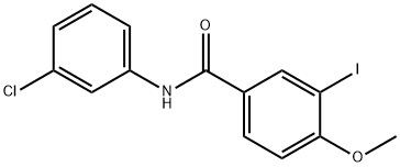 N-(3-chlorophenyl)-3-iodo-4-methoxybenzamide Struktur