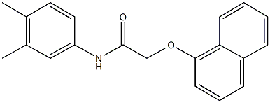 N-(3,4-dimethylphenyl)-2-(1-naphthyloxy)acetamide Struktur