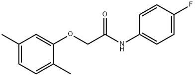 2-(2,5-dimethylphenoxy)-N-(4-fluorophenyl)acetamide Struktur