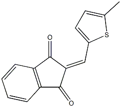 2-[(5-methyl-2-thienyl)methylene]-1H-indene-1,3(2H)-dione Struktur