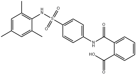 2-({4-[(mesitylamino)sulfonyl]anilino}carbonyl)benzoic acid Struktur