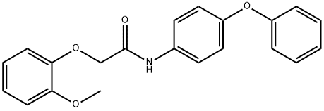 2-(2-methoxyphenoxy)-N-(4-phenoxyphenyl)acetamide Struktur