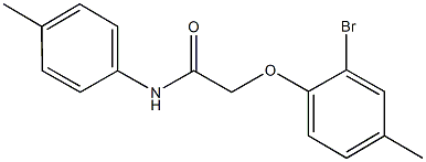 2-(2-bromo-4-methylphenoxy)-N-(4-methylphenyl)acetamide Struktur