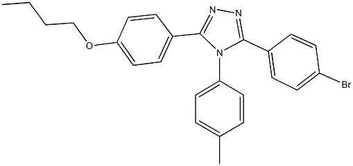 4-[5-(4-bromophenyl)-4-(4-methylphenyl)-4H-1,2,4-triazol-3-yl]phenyl butyl ether Struktur