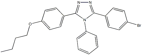 4-[5-(4-bromophenyl)-4-phenyl-4H-1,2,4-triazol-3-yl]phenyl butyl ether Struktur