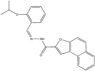 N'-(2-isopropoxybenzylidene)naphtho[2,1-b]furan-2-carbohydrazide Struktur