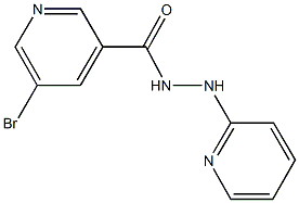 5-bromo-N'-(2-pyridinyl)nicotinohydrazide Struktur