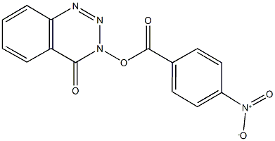 3-({4-nitrobenzoyl}oxy)-1,2,3-benzotriazin-4(3H)-one Struktur