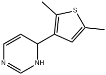 6-(2,5-dimethyl-3-thienyl)-1,6-dihydropyrimidine Struktur