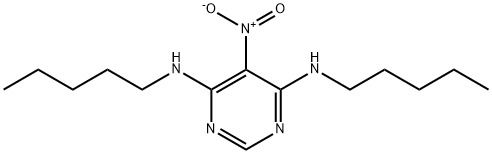 5-nitro-4,6-bis(pentylamino)pyrimidine Struktur