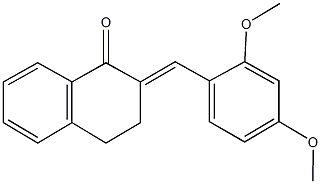 2-(2,4-dimethoxybenzylidene)-3,4-dihydro-1(2H)-naphthalenone Struktur