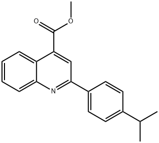 methyl 2-(4-isopropylphenyl)-4-quinolinecarboxylate Struktur